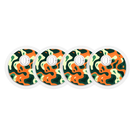 Peelz Wild Current FreeStyle Libre 3 Plus & Lingo  Sensor Sticker - Pump Peelz Peelz/Stickers White Smoke 4-pack (Set of 4 Stickers)