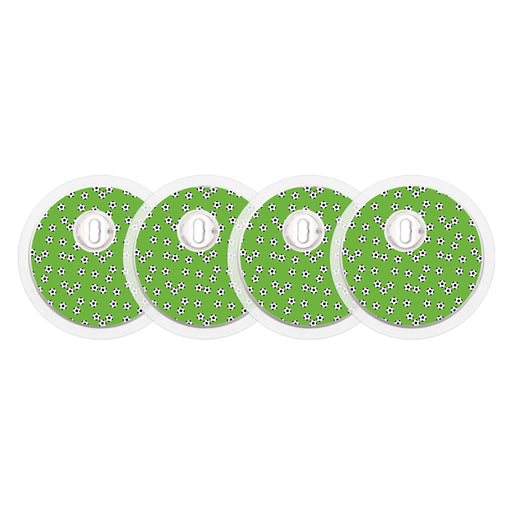 Peelz Kickoff FreeStyle Libre 3 Plus & Lingo  Sensor Sticker - Pump Peelz Peelz/Stickers White Smoke 4-pack (Set of 4 Stickers)