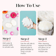 Spongellé French Lavender | Pedi Buffer Pedi Buffer White Smoke