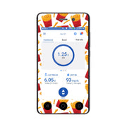 Peelz French Fries Sticker for Omnipod DASH® PDM – Pump Peelz Peelz/Stickers White Smoke Whole System Peelz (front + case)
