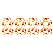 Peelz French Fries Medtronic Guardian Connect Patch Tape - Pump Peelz Patch Medical Tape Seashell 4-Pack Medtronic CGM Tape