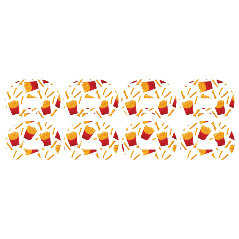 Peelz French Fries Medtronic Guardian Connect Patch Tape - Pump Peelz Patch Medical Tape Seashell 4-Pack Medtronic CGM Tape