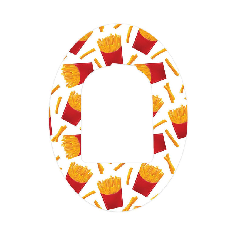 Peelz French Fries Pod Patch Tape - Pump Peelz Patch Medical Tape White Smoke 1-Pack Omnipod Tape