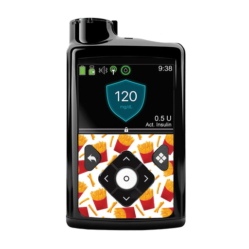 Peelz French Fries for Medtronic MiniMed 770G & 780G Peelz/Stickers Black Front Peelz