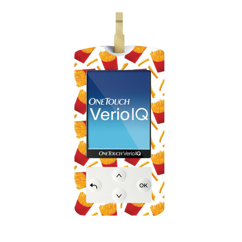 Peelz French Fries for OneTouch Verio IQ Glucometer Peelz/Stickers White Smoke