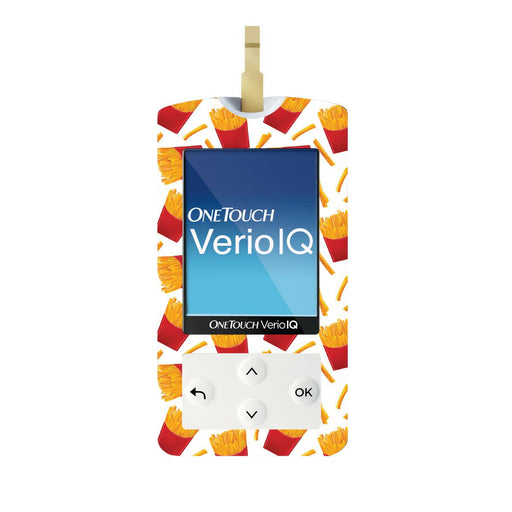 Peelz French Fries for OneTouch Verio IQ Glucometer Peelz/Stickers White Smoke