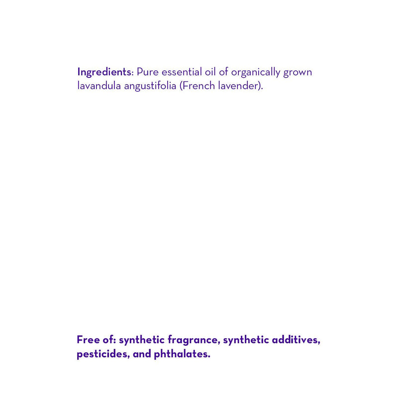 California Baby French Lavender™ Pure Oil Essential Oils White Smoke 1oz/30mL