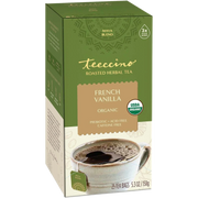Teeccino French Vanilla Roasted Herbal Tea Herbal Tea Dark Olive Green 25 tea bags