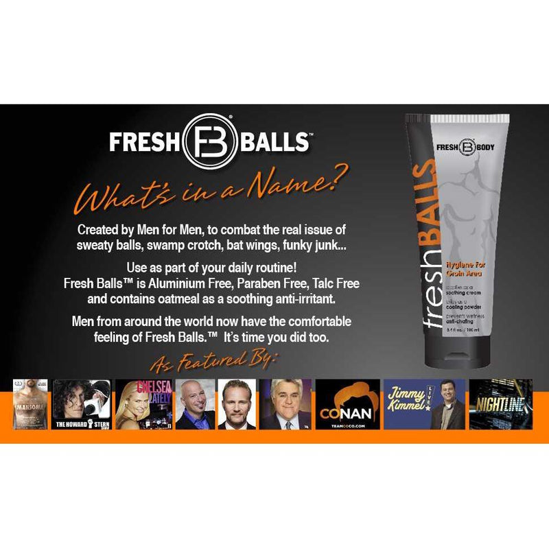 Fresh Body FB® Fresh Balls 3.4oz Lotion Deodorant Dark Slate Gray 1 tube,2 tubes,4 tubes,8 tubes,24 tubes (Full Sack)