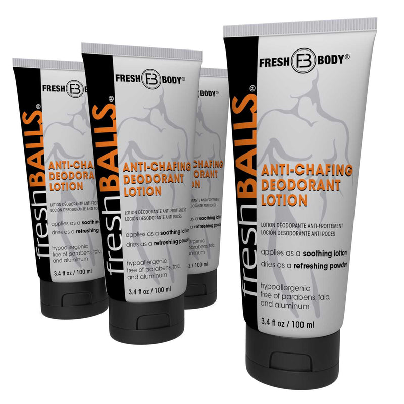 Fresh Body FB® Fresh Balls 3.4oz Lotion Deodorant Gray 4 tubes