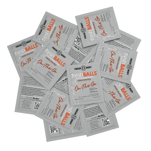 Fresh Body FB® Fresh Balls "On-The-Go" Lotion Packets for Men (Unscented) Deodorant Dark Gray 1 set (15 ct),2 sets (30 ct),3 sets (45 ct),4 sets ( 60 ct)
