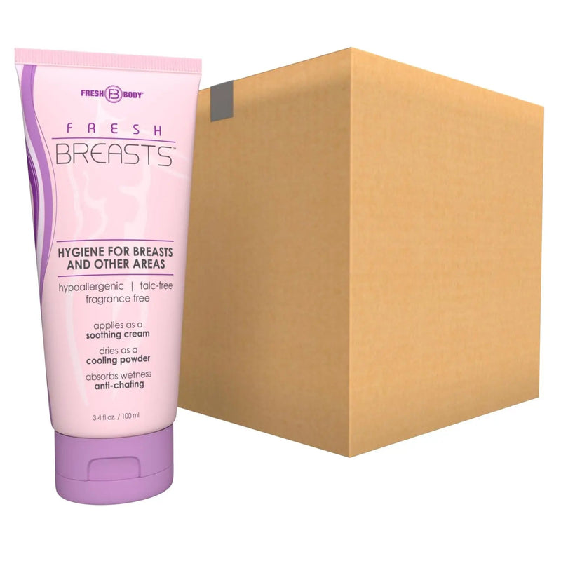 Fresh Body FB® Fresh Breasts Anti-Chafing Cream 3.4 oz Feminine Deodorant Dark Khaki 24 tubes (case)