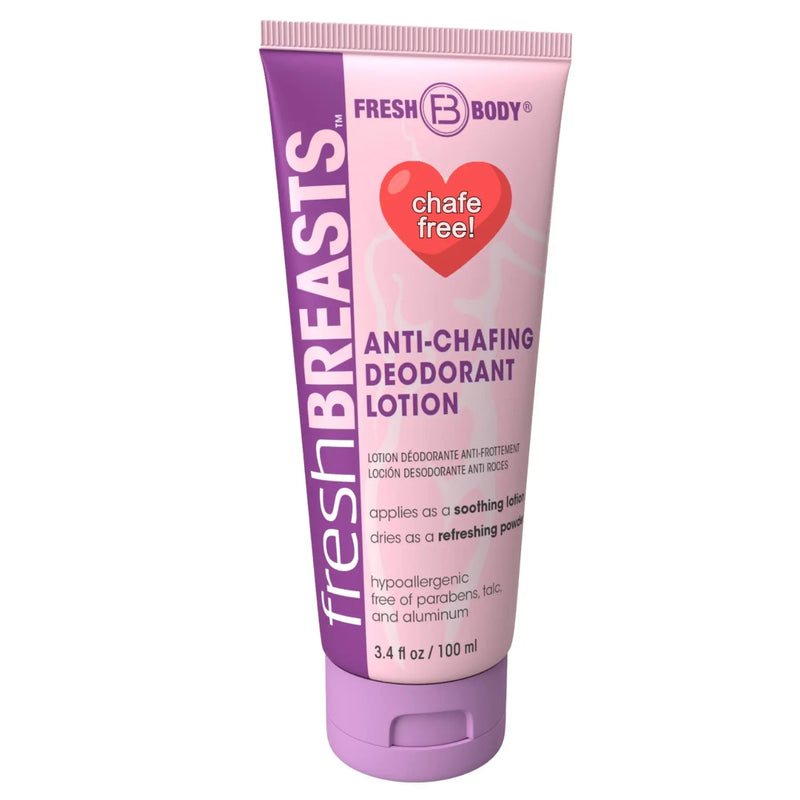 Fresh Body FB® Fresh Breasts Anti-Chafing Cream 3.4 oz Feminine Deodorant White Smoke 1 tube