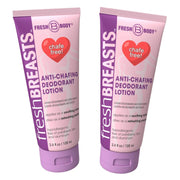 Fresh Body FB® Fresh Breasts Anti-Chafing Cream 3.4 oz Feminine Deodorant White Smoke 2 tubes