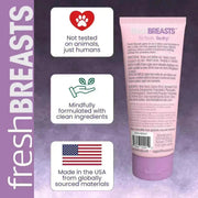 Fresh Body FB® Fresh Breasts Anti-Chafing Cream 3.4 oz Feminine Deodorant White Smoke 1 tube,1 Tube + 15 On-the-Go,2 tubes,4 tubes,8 tubes,24 tubes (case)