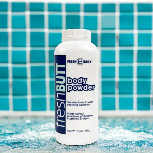 Fresh Body FB® Fresh Butt Powder 6oz & Fresh Breasts Anti-Chafing Cream 3.4oz [2 pc Bundle] Personal Care Dark Cyan