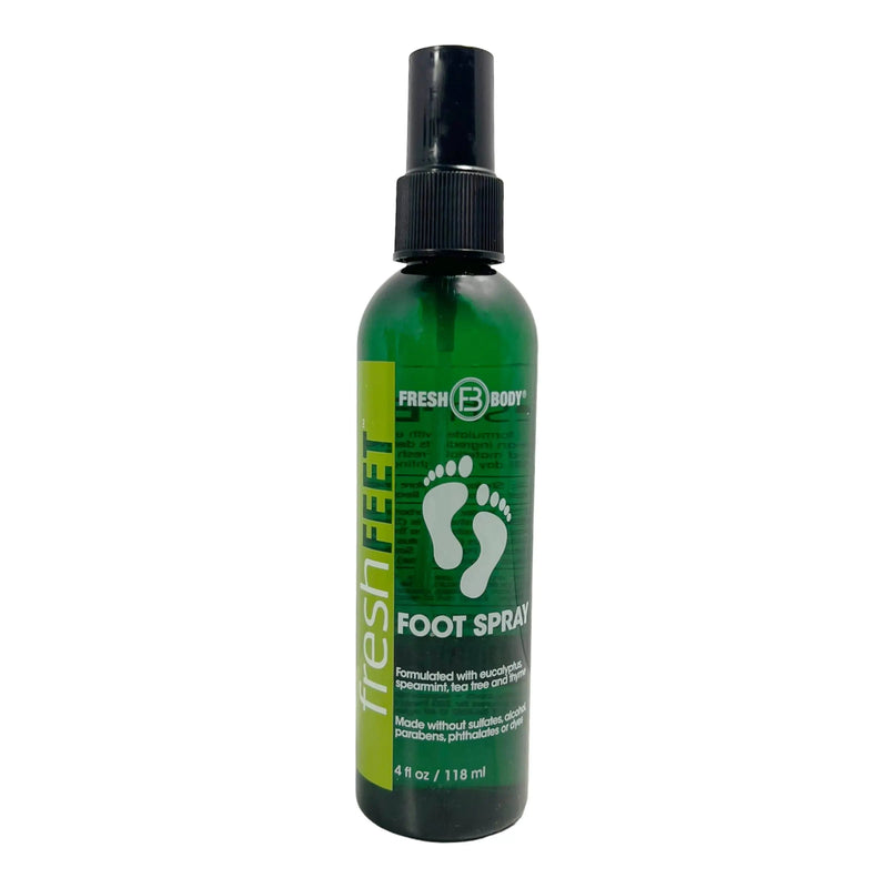 Fresh Body FB® Fresh Feet Foot Spray with Eucalyptus, Spearmint & Tea Tree Oil - 4 oz Spray Bottle Foot Odor Removers Dark Slate Gray 1 pack