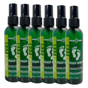 Fresh Body FB® Fresh Feet Foot Spray with Eucalyptus, Spearmint & Tea Tree Oil - 4 oz Spray Bottle Foot Odor Removers Dark Slate Gray 6 pack