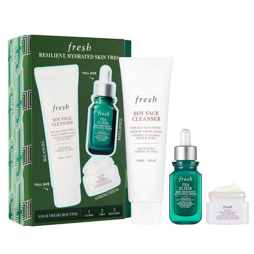Nava Beauty Fresh Hydration Boost Trio Set Skincare White Smoke