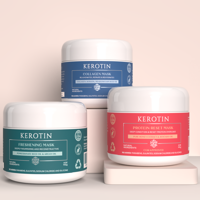 Kerotin Hair Mask Trio Antique White