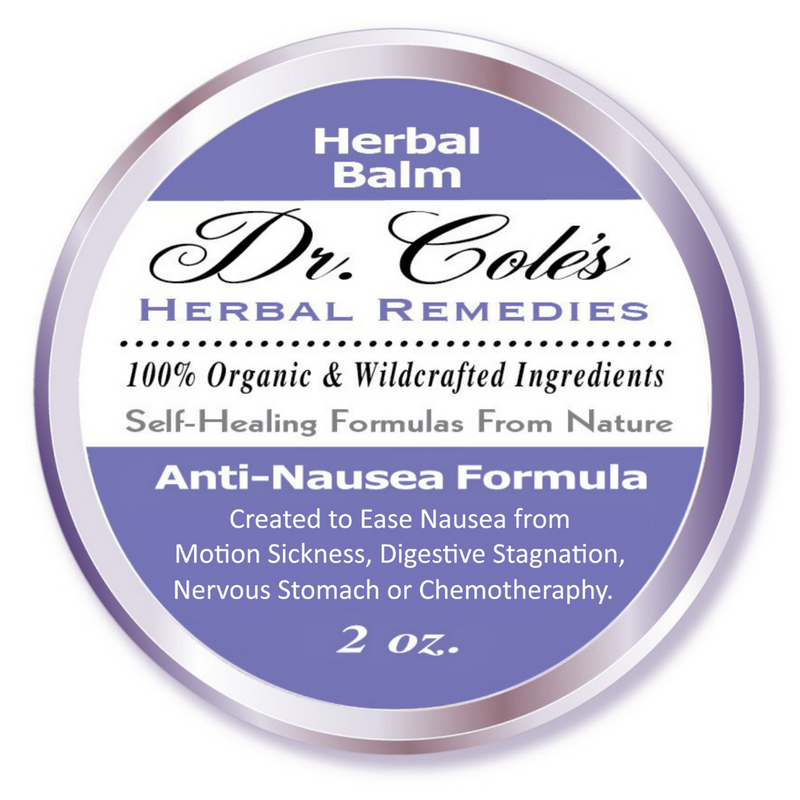 COLEHERBALS LLC 05 - Dr. Cole's Organic Anti-Nausea Herbal Balm Herbal Light Slate Gray