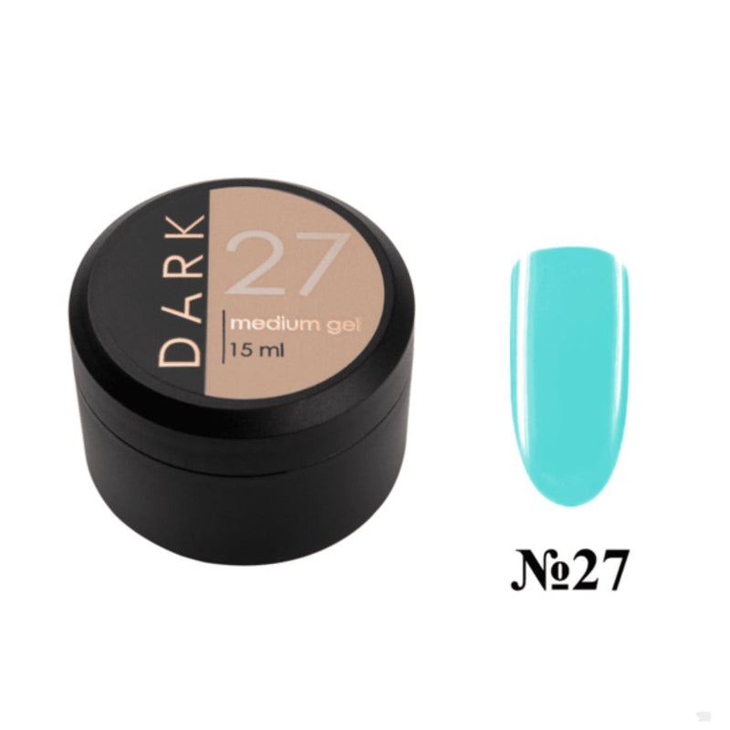 nbmsupply DARK MEDIUM GEL №27, 15 ML (WITHOUT BRUSH) DMG2715 White Smoke