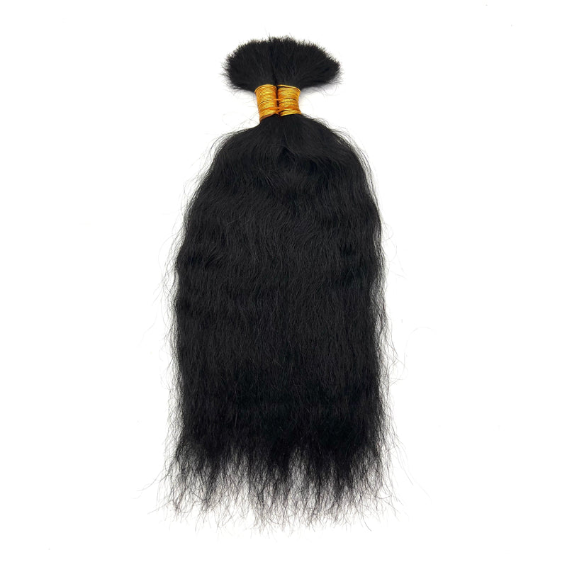 VIP Extensions Hush TRESS Collection Human Hair Blend - Super Bulk 16" Hair Extension Black 1 Jet Black