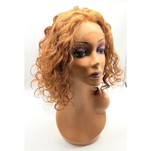 VIP Extensions VIP Remy Human Hair Lace Front Wig '500', Curly, 15" Wig Dark Khaki 1 - Jet Black,2 - Dark Brown,4 - Medium Brown,F4/27 -  Medium Brown mixed w/ Strawberry Blonde,F4/30 - Brown / Champagne,L27 - Strawberry Blonde,L30 - Light Auburn,L33 - Dark Auburn,L6 - Chestnut Blonde