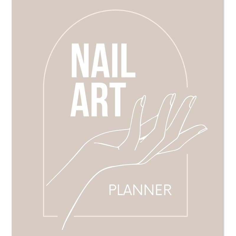 Red Iguana LLC Digital Nail Art Planner Digital Light Gray