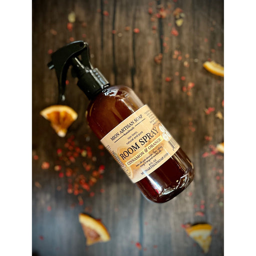 MION Artisan Soap Co. Room Spray | Cinnamon and Orange Dark Olive Green
