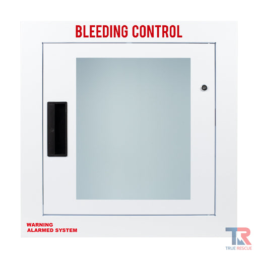 True Rescue Fully Recessed Cabinet Cabinet Light Gray Large / Alarmed