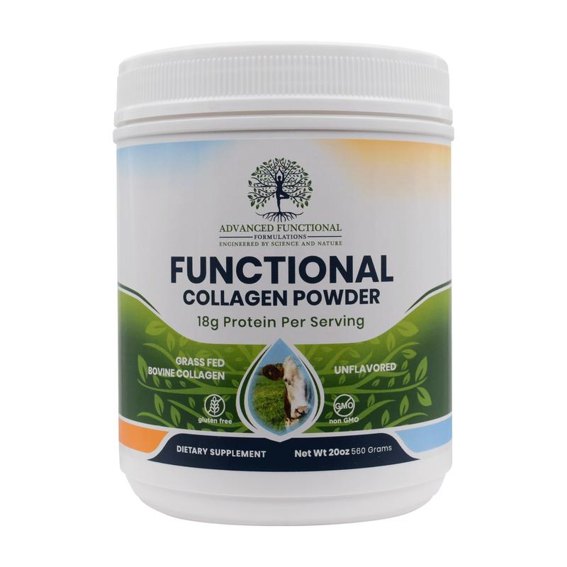 Advanced Functional Medicine Supplements Functional Collagen Powder (The most beneficial source of protein) 100% Grassfed Gray