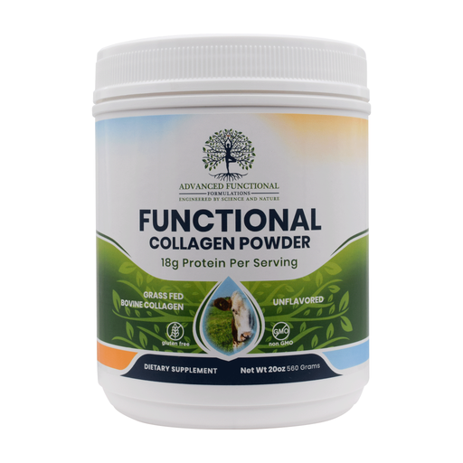 Advanced Functional Medicine Supplements Functional Collagen Powder (The most beneficial source of protein) 100% Grassfed Gray