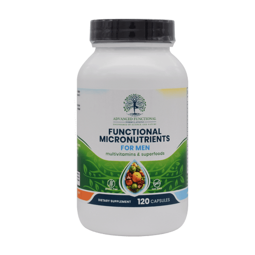 Advanced Functional Medicine Supplements Functional Micronutrients for Men (Medical grade multivitamin designed specific for Men) Gray