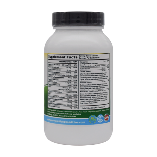 Advanced Functional Medicine Supplements Functional Micronutrients For Women (Medical grade multivitamin designed for Women) Dark Gray