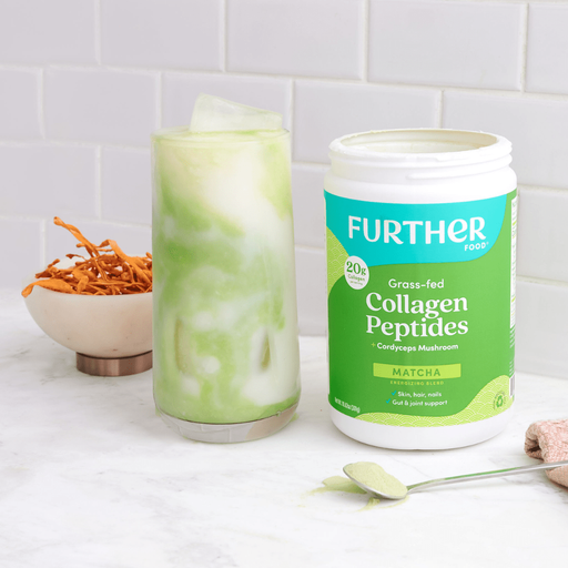 Further Food Matcha Collagen Peptides Powder Collagen Light Gray 1 Pack,2 Pack,3 Pack
