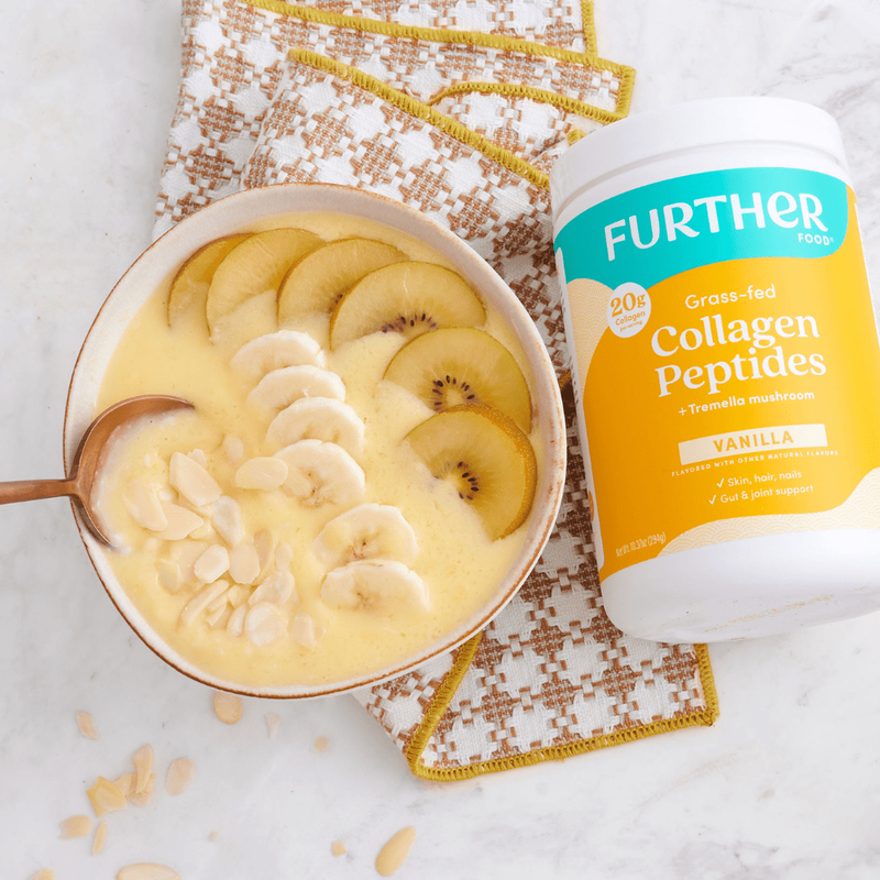 Further Food Vanilla Collagen Peptides Powder Collagen Light Gray 10.4 Ounce (14 SERVINGS),22 Ounce (30 SERVINGS),Stick Packets (12 ct.)