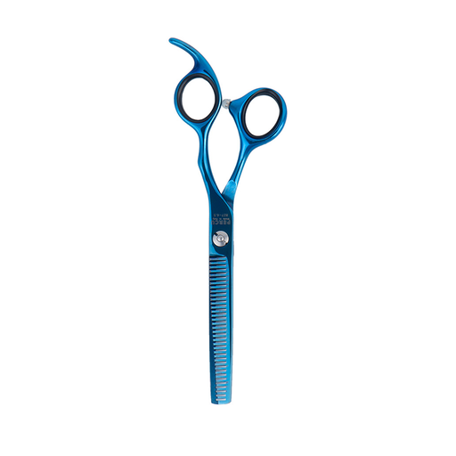 Vip Barber Supply Percu Futura Line Double Thinning Shear 6.5" Thinning Shear White Smoke