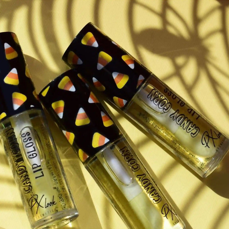 Prolux Cosmetics Halloween Lip Gloss Lip Gloss Light Goldenrod BATS,CANDY CORN,PUMPKINS