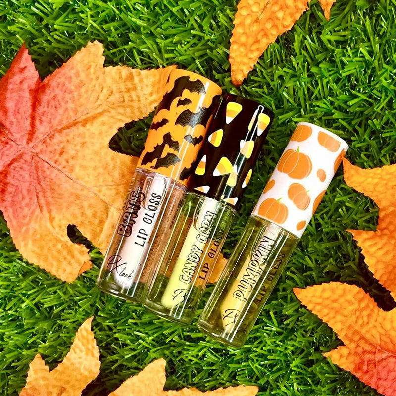 Prolux Cosmetics Halloween Lip Gloss Lip Gloss Dark Olive Green BATS,CANDY CORN,PUMPKINS
