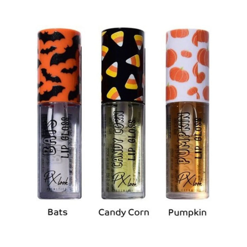 Prolux Cosmetics Halloween Lip Gloss Lip Gloss White Smoke BATS,CANDY CORN,PUMPKINS