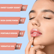 Prolux Cosmetics Halloween Lip Gloss Lip Gloss Powder Blue BATS,CANDY CORN,PUMPKINS