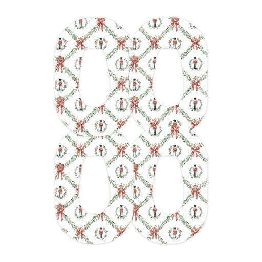 Peelz Nutcracker Noel Dexcom G6 Patch Tape - Pump Peelz Patch Medical Tape White Smoke 12-Pack (Set of 12 Patches),4-Pack (Set of 4 Patches),1-Single (One Patch)