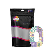 Peelz Après Ski Dexcom G6 Patch Tape - Pump Peelz Patch Medical Tape White Smoke 12-Pack (Set of 12 Patches),4-Pack (Set of 4 Patches),1-Single (One Patch)