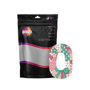 Peelz Merry Coquette Dexcom G6 Patch Tape - Pump Peelz Patch Medical Tape White Smoke 12-Pack (Set of 12 Patches),4-Pack (Set of 4 Patches),1-Single (One Patch)