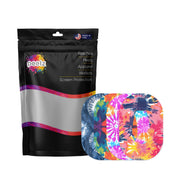 Peelz Tie Dye Variety Pack Dexcom G6 Patch Tape - Pump Peelz Patch Medical Tape White Smoke 12-Pack (Set of 12 Patches),4-Pack (Set of 4 Patches)