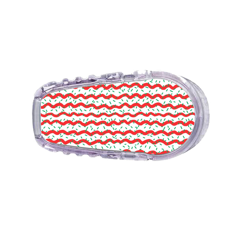 Peelz Christmas Icing Dexcom G6 Transmitter Sticker - Pump Peelz Peelz/Stickers White Smoke