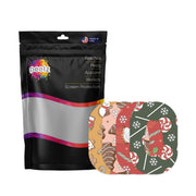Peelz Christmas Treats Variety Dexcom G6 Patch Tape - Pump Peelz Patch Medical Tape White Smoke 12-Pack (Set of 12 Patches),4-Pack (Set of 4 Patches)