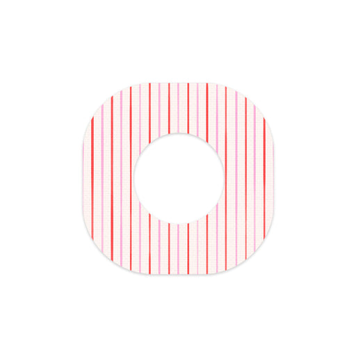 Peelz Peppermint Stripes Dexcom G7 and Stelo Patch Tape - Pump Peelz Patch Medical Tape White Smoke 12-Pack (Set of 12 Patches),4-Pack (Set of 4 Patches),1-Single (1 Single Patch)