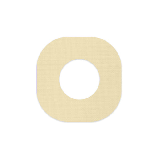 Peelz Solid Color Buttermilk Dexcom G7 and Stelo Patch Tape - Pump Peelz Patch Medical Tape Wheat 12-Pack (Set of 12 Patches),4-Pack (Set of 4 Patches)
